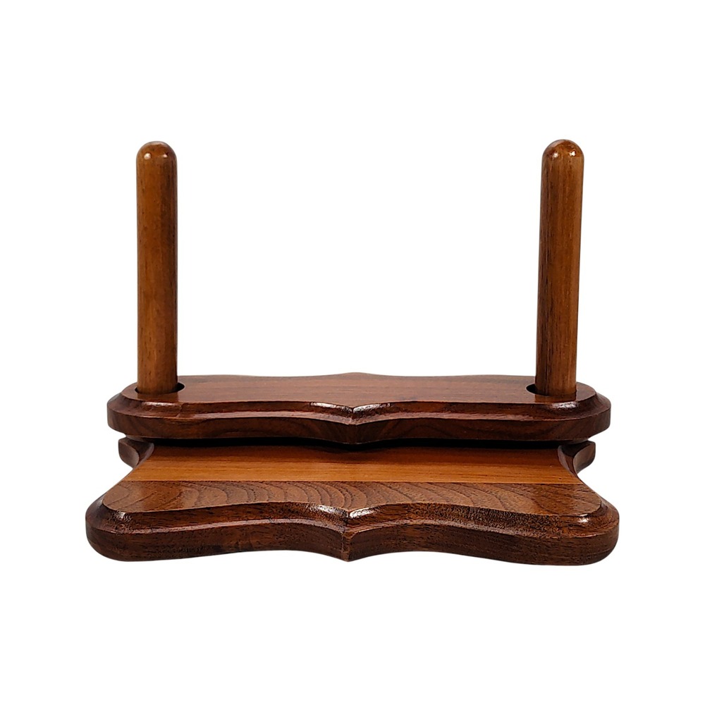 Warren Strickland Handcrafted Vintage Wooden Napkin Holder Natural Wood